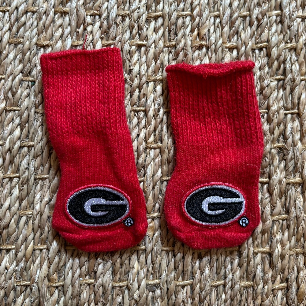 UGA | Infant Newborn Georgia Socks